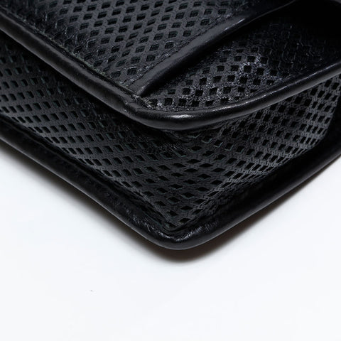 CHANEL No. 17 French Riviera Leather Chain 2012-2013 Shoulder Bag black WS20854