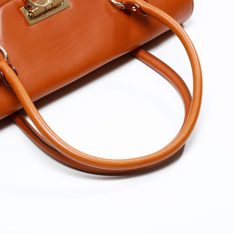 Salvatore Ferragamo Gancini Large Handbag Brown WS20855
