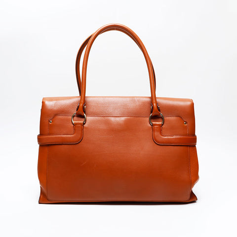 Salvatore Ferragamo Gancini Large Handbag Brown WS20855