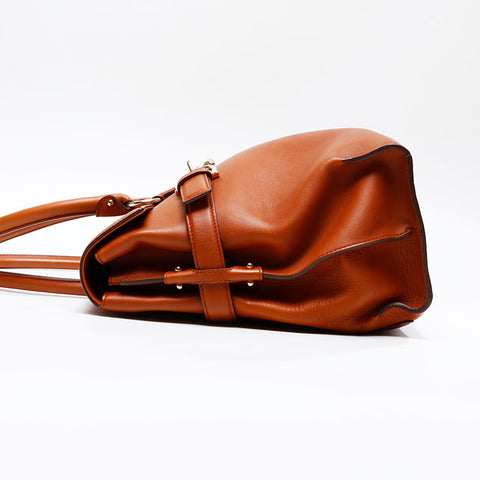 Salvatore Ferragamo Gancini Large Handbag Brown WS20855