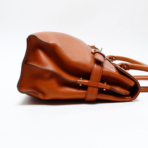 Salvatore Ferragamo Gancini Large Handbag Brown WS20855