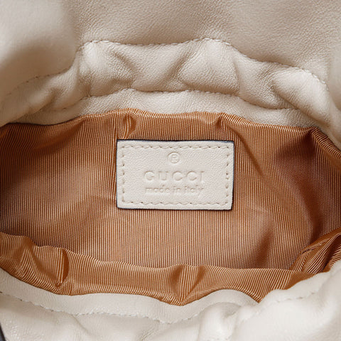 GUCCI Blondie Mini Leather 2way Shoulder Bag white WS20856