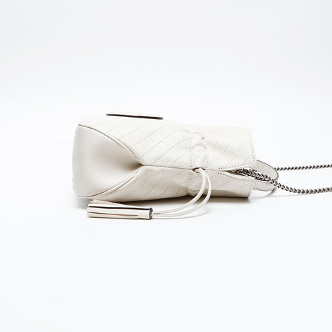 GUCCI Blondie Mini Leather 2way Shoulder Bag white WS20856