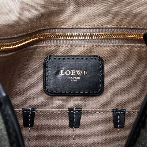 LOEWE Anagram PVC Shoulder Bag black WS20857