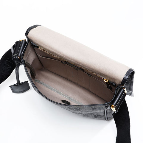 LOEWE Anagram PVC Shoulder Bag black WS20857