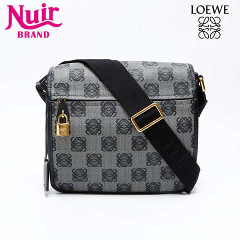 LOEWE Anagram PVC Shoulder Bag black WS20857
