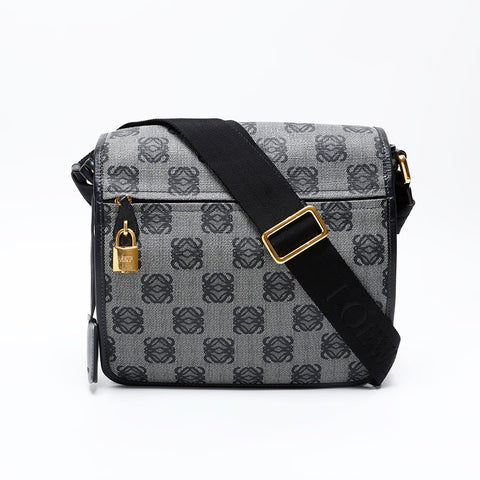 LOEWE Anagram PVC Shoulder Bag black WS20857