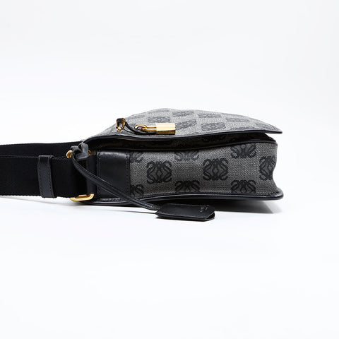 LOEWE Anagram PVC Shoulder Bag black WS20857