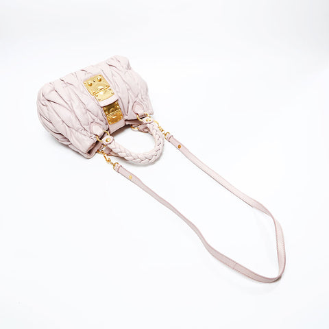 Miu Miu Materasse 2way Shoulder Bag pink WS20859