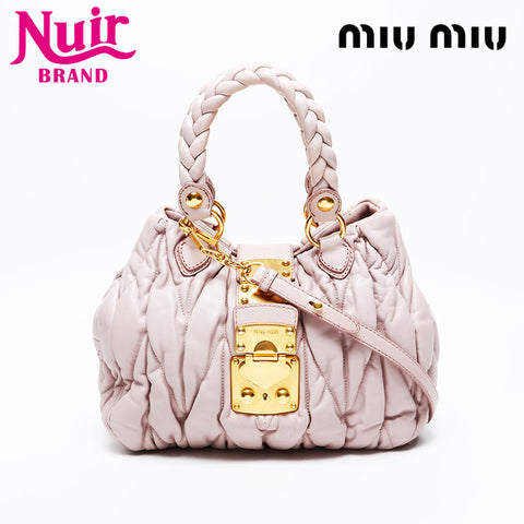 Miu Miu Materasse 2way Shoulder Bag pink WS20859