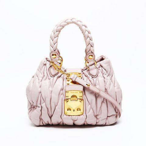 Miu Miu Materasse 2way Shoulder Bag pink WS20859