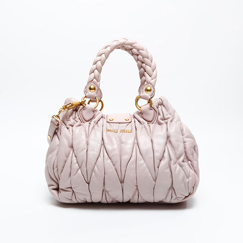 Miu Miu Materasse 2way Shoulder Bag pink WS20859