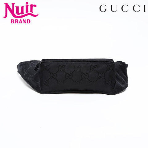 GUCCI GG canvas Waist bag black WS20860