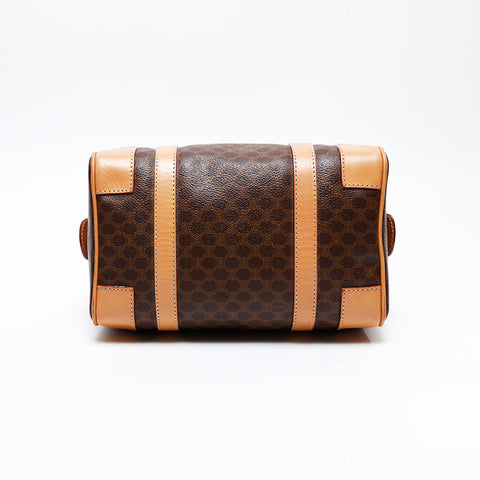 CELINE Macadam PVC 2way Boston Boston bag Brown WS20861
