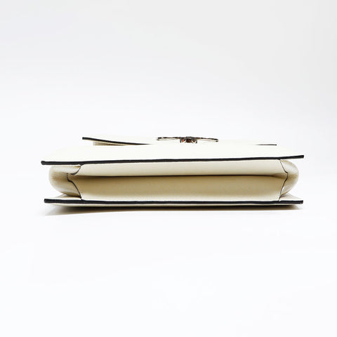 Salvatore Ferragamo Top handle leather 2way Gancini Shoulder Bag white WS20864