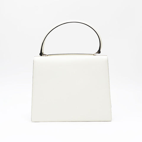 Salvatore Ferragamo Top handle leather 2way Gancini Shoulder Bag white WS20864