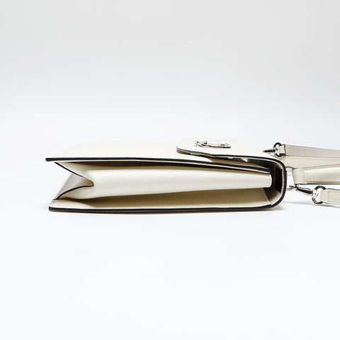 Salvatore Ferragamo Top handle leather 2way Gancini Shoulder Bag white WS20864