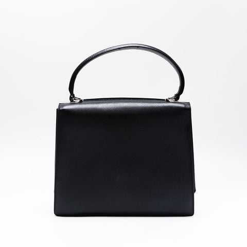 Salvatore Ferragamo Top handle leather 2way Gancini Shoulder Bag black WS20865