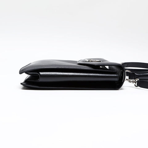 Salvatore Ferragamo Top handle leather 2way Gancini Shoulder Bag black WS20865