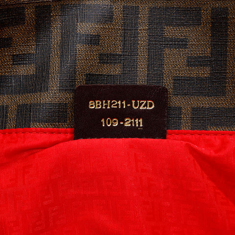 FENDI Zucchino PVC Tote Bag Brown WS20866