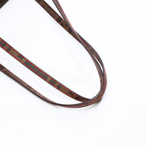 FENDI Zucchino PVC Tote Bag Brown WS20866