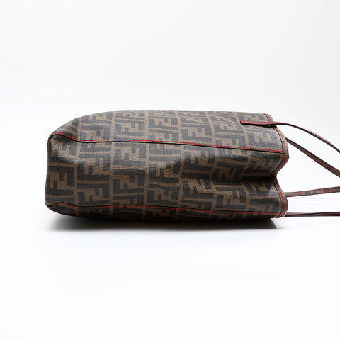 FENDI Zucchino PVC Tote Bag Brown WS20866