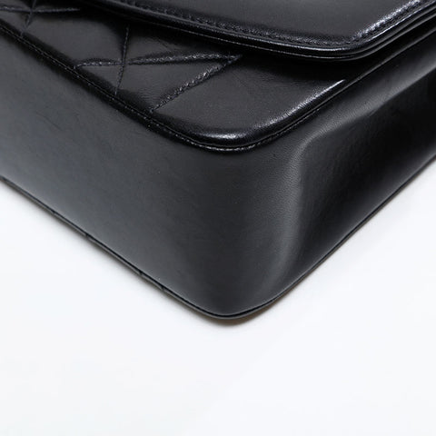 CHANEL No.4 Diana 1996-1997 Lambskin Matelasse Shoulder Bag black WS20870