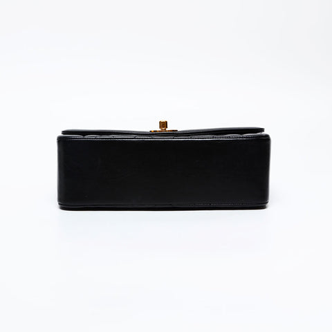 CHANEL No.4 Diana 1996-1997 Lambskin Matelasse Shoulder Bag black WS20870