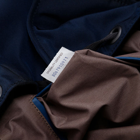 BOTTEGAVENETA INTRECCIATO nylon canvas x leather Backpack Â· Daypack Navy WS20881