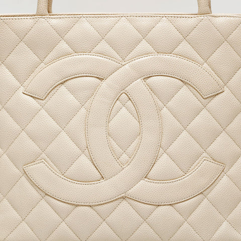 CHANEL 6th series 2000-2002 Replica Tote Large COCO Mark Tote Bag beige WS20884