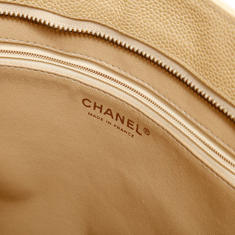 CHANEL No. 7 2002-2003 Replica Tote Large COCO Mark Tote Bag beige WS20885