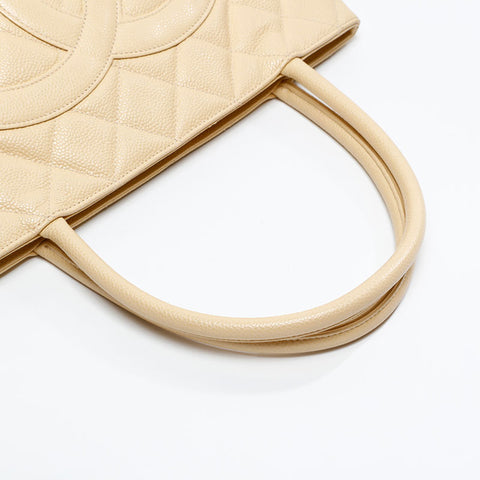 CHANEL No. 7 2002-2003 Replica Tote Large COCO Mark Tote Bag beige WS20885
