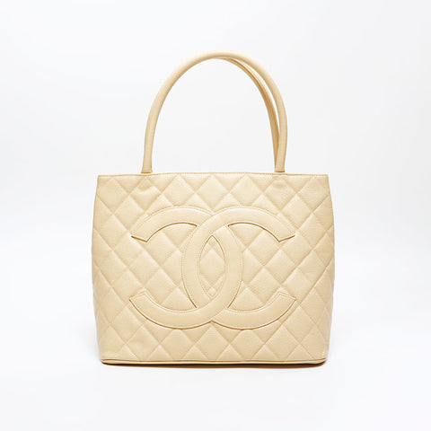 CHANEL No. 7 2002-2003 Replica Tote Large COCO Mark Tote Bag beige WS20885