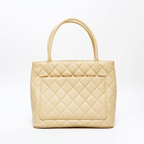 CHANEL No. 7 2002-2003 Replica Tote Large COCO Mark Tote Bag beige WS20885