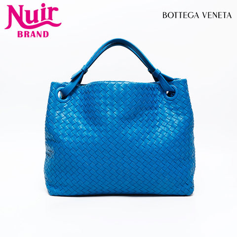 BOTTEGAVENETA INTRECCIATO Hobo Shoulder Bag blue WS20886