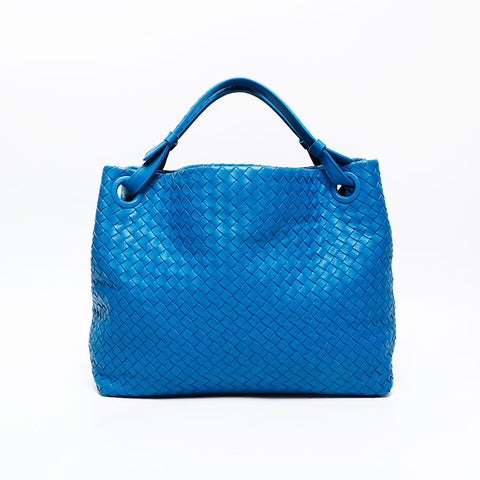 BOTTEGAVENETA INTRECCIATO Hobo Shoulder Bag blue WS20886
