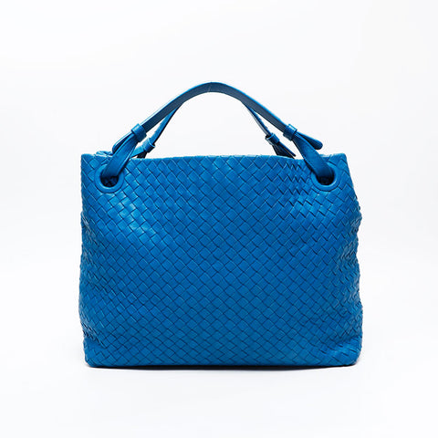 BOTTEGAVENETA INTRECCIATO Hobo Shoulder Bag blue WS20886