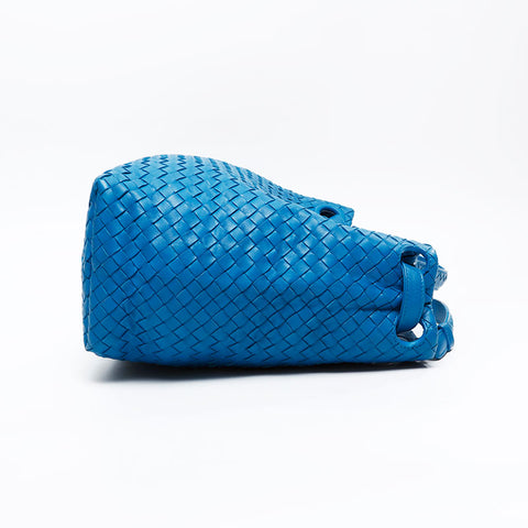 BOTTEGAVENETA INTRECCIATO Hobo Shoulder Bag blue WS20886