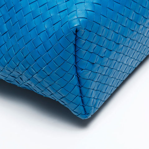 BOTTEGAVENETA INTRECCIATO Hobo Shoulder Bag blue WS20886