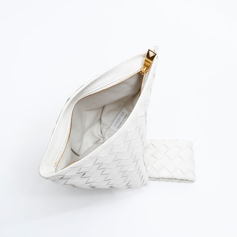BOTTEGAVENETA TWIST INTRECCIATO Handbag white WS20889