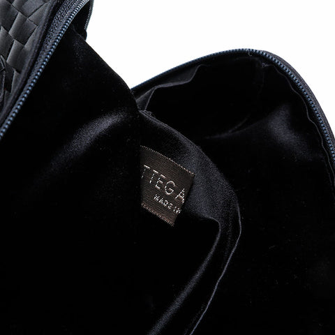 BOTTEGAVENETA INTRECCIATO Satin Handbag black WS20890