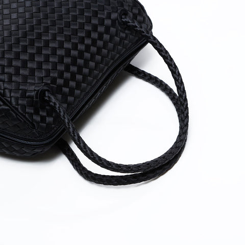 BOTTEGAVENETA INTRECCIATO Satin Handbag black WS20890