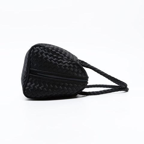 BOTTEGAVENETA INTRECCIATO Satin Handbag black WS20890