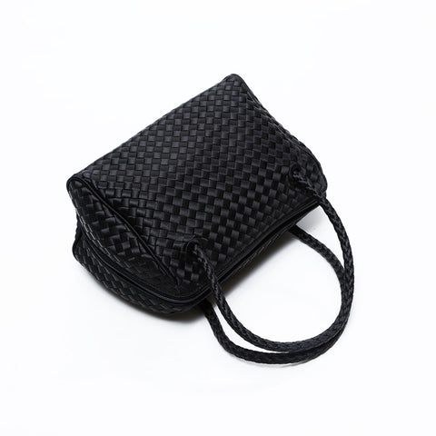 BOTTEGAVENETA INTRECCIATO Satin Handbag black WS20890