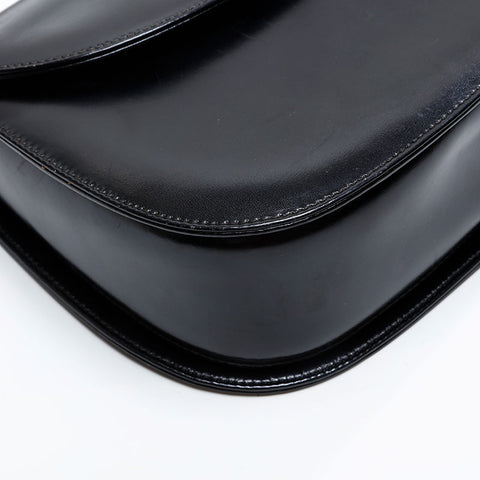 GUCCI Bamboo leather 2way Handbag black WS20891