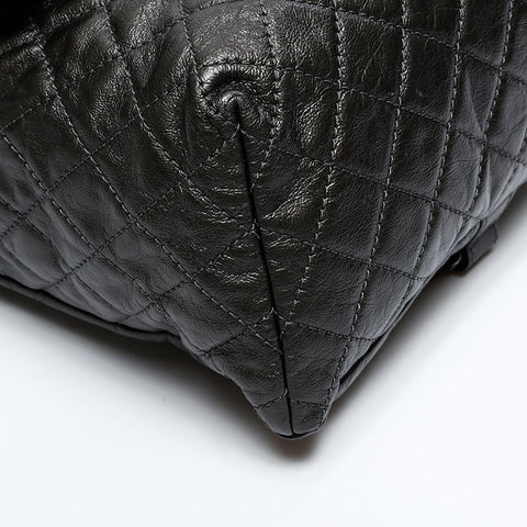 CHANEL 21st Series 2015-2016 Leather Chain Matelasse Backpack Â· Daypack gray WS20893