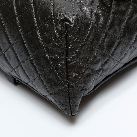 CHANEL 21st Series 2015-2016 Leather Chain Matelasse Backpack Â· Daypack gray WS20893