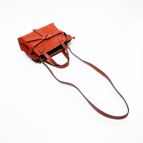 LOEWE Leather Mini Gate 2way Shoulder Bag Brown WS20894