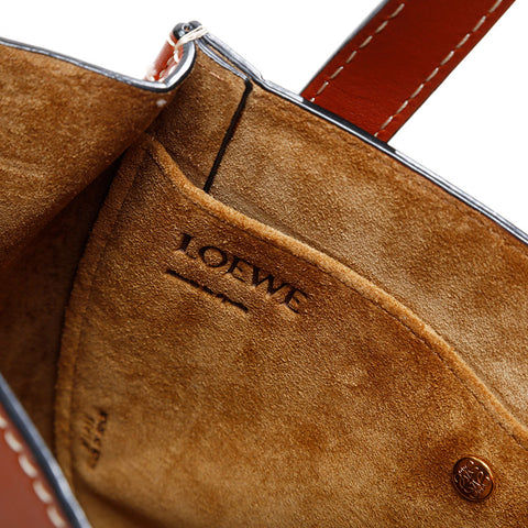 LOEWE Leather Mini Gate 2way Shoulder Bag Brown WS20894