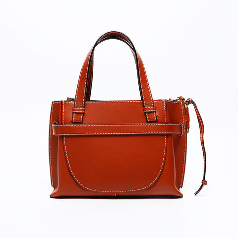 LOEWE Leather Mini Gate 2way Shoulder Bag Brown WS20894